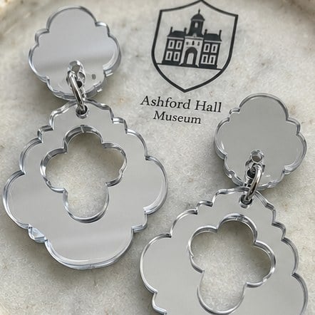 Acrylic & Laser-Cut Earrings with custom branding