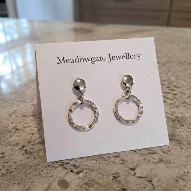 Custom earrings — customer photo